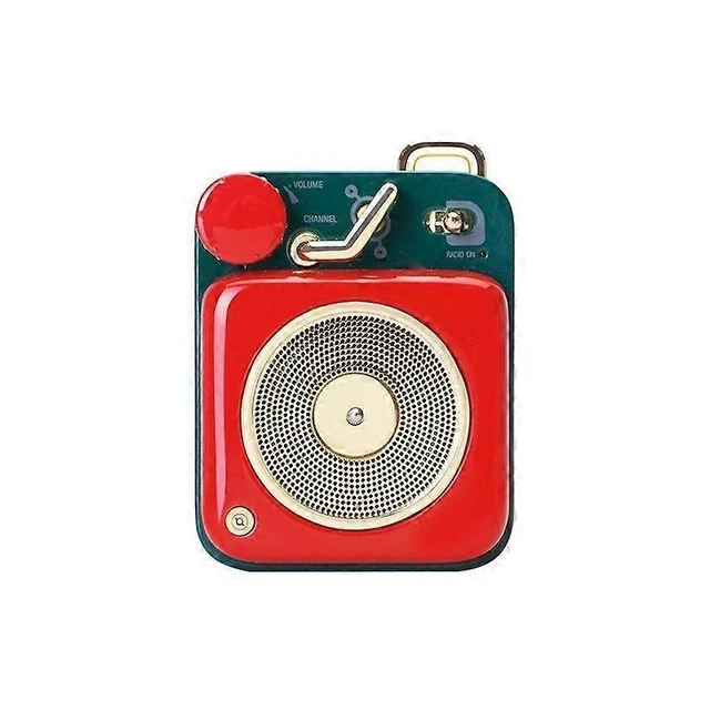 Alt view image 6 of 10 - Ecocleanpath Mini Retro Bluetooth Speaker - Portable Metal Wireless Speaker with HiFi Sound, Lanyard & 7H Playback