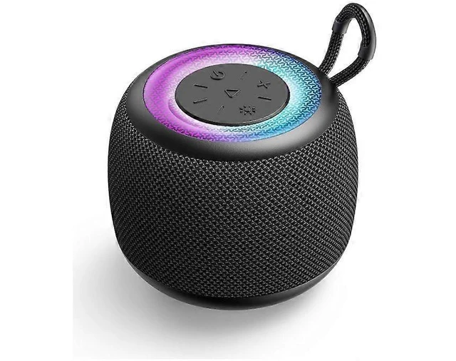 Alt view image 6 of 10 - Ecocleanpath Portable Bluetooth 5.3 Speaker with RGB Lights, Stereo Sound, IPX5 Waterproof & Dual Pairing - Compact Travel Speaker (Black)
