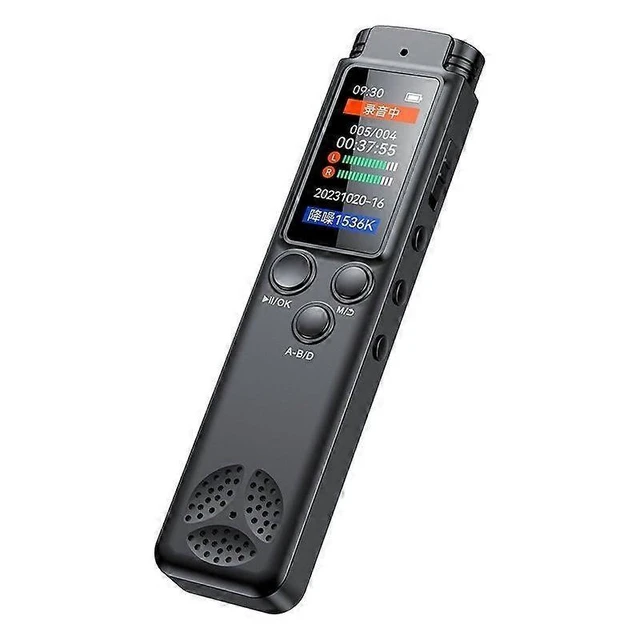 Alt view image 2 of 2 - Ecocleanpath 64GB Voice Activated Recorder for Lectures & Meetings, MP3 Playback, Password Lock, USB Charging, Black