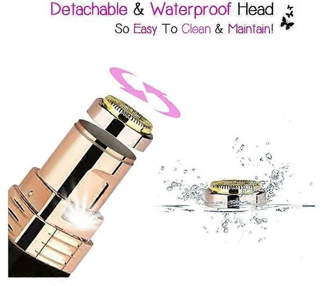 Alt view image 10 of 10 - Ecocleanpath Rechargeable Facial Hair Remover for Women - Painless & Portable Peach Fuzz Device