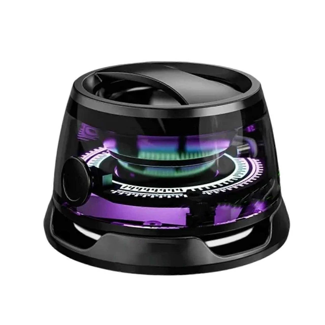 Alt view image 6 of 10 - Ecocleanpath G200 Magnetic Bluetooth Speaker - Portable Mini Speaker with Color Light & Phone Stand, Black