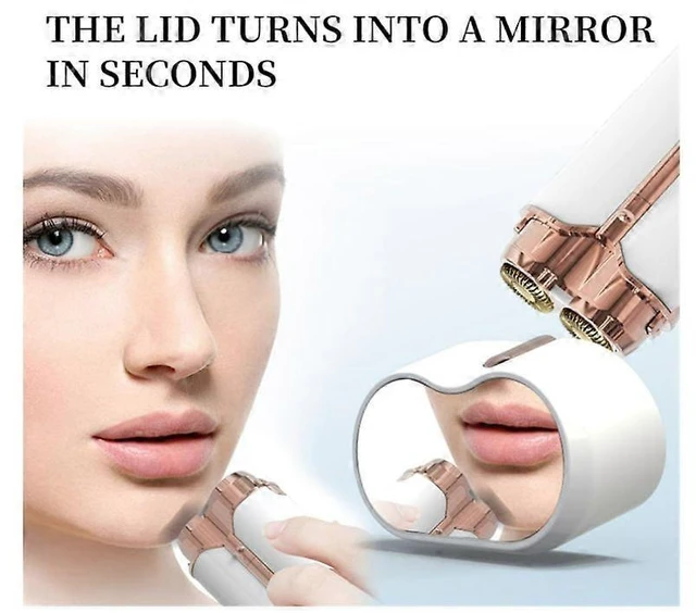 Alt view image 8 of 10 - Ecocleanpath Electric Face Hair Remover - Painless USB Rechargeable Device, Waterproof for All Skin Types (White)
