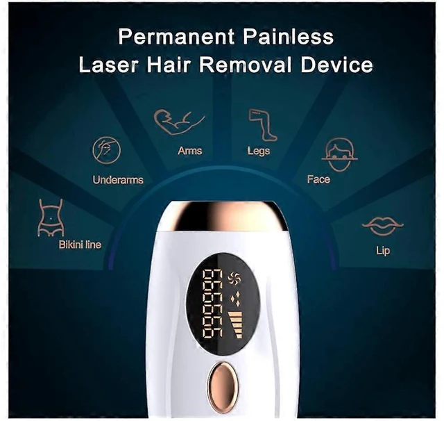 Alt view image 7 of 10 - Ecocleanpath Upgraded IPL Laser Hair Removal for Women - 999,000 Flashes, Painless At-Home Device for Face & Body (White)