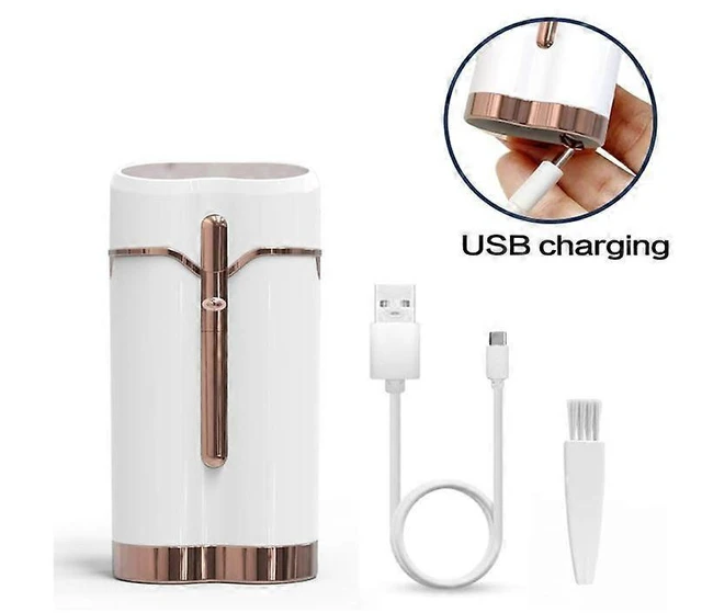 Alt view image 9 of 10 - Ecocleanpath Electric Face Hair Remover - Painless USB Rechargeable Device, Waterproof for All Skin Types (White)