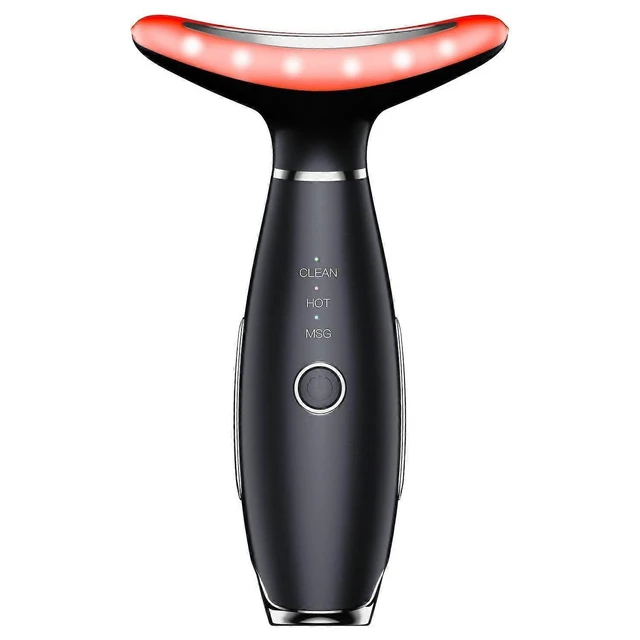 Alt view image 7 of 10 - Ecocleanpath Black Portable Facial & Neck Massager - Ergonomic Multifunction Tool with Vibration