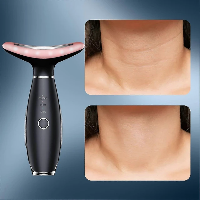 Alt view image 9 of 10 - Ecocleanpath Black Portable Facial & Neck Massager - Ergonomic Multifunction Tool with Vibration