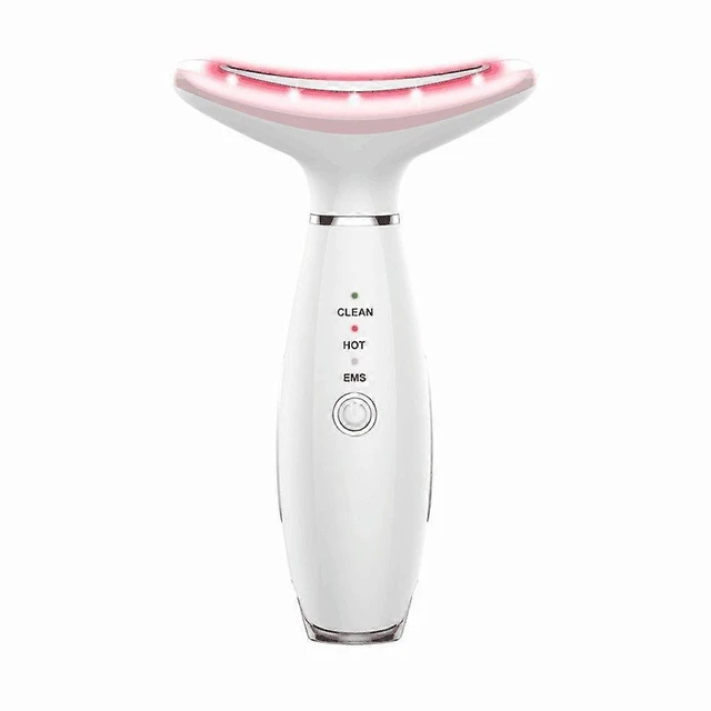 Alt view image 6 of 10 - Ecocleanpath White 3-in-1 Neck & Face Massager with Heating, Portable Rechargeable Facial Sculpting Tool