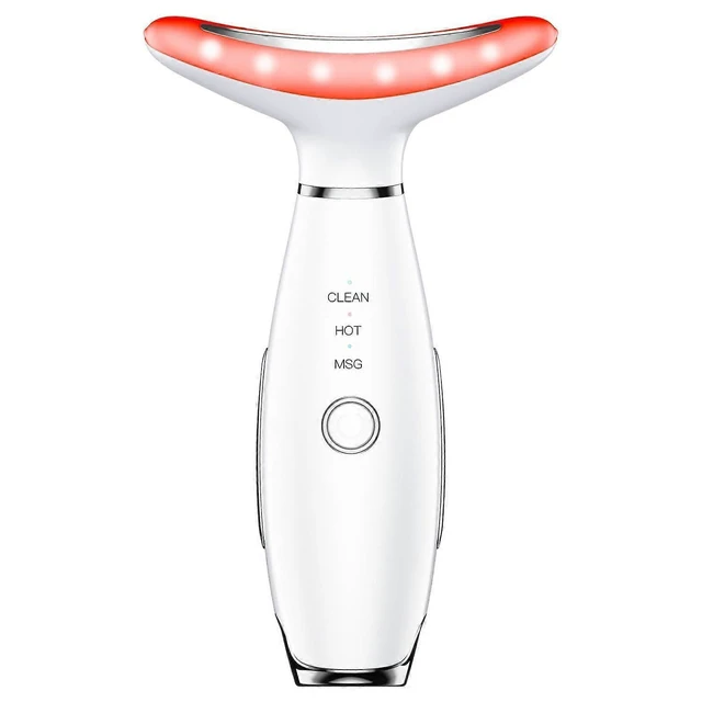 Alt view image 6 of 10 - Ecocleanpath White Portable Facial & Neck Massager - Ergonomic Design, Multifunctional Skin Care Tool