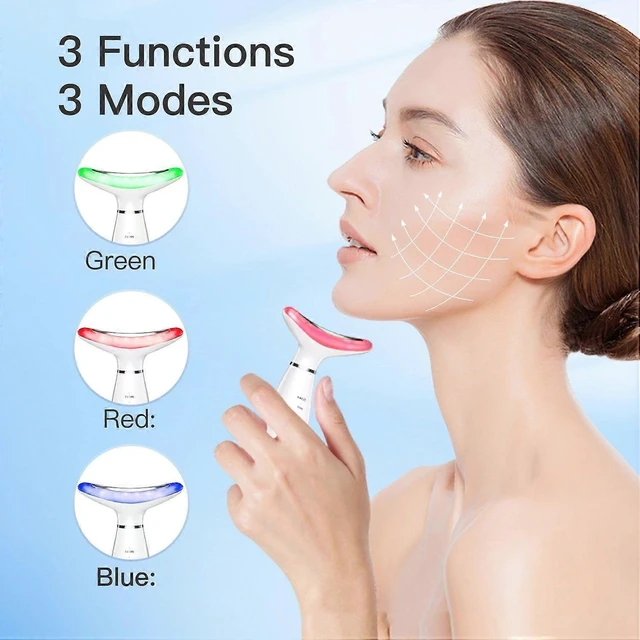 Alt view image 7 of 10 - Ecocleanpath White Portable Facial & Neck Massager - Ergonomic Design, Multifunctional Skin Care Tool