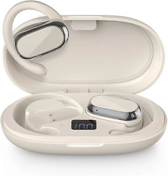 Alt view image 6 of 10 - DT4.0 Open Ear Headphones, Air Conduction Wireless Earbuds, 48H Play, IPX7 Waterproof, LED Display