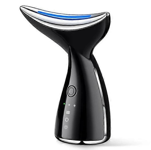 Alt view image 6 of 10 - Ecocleanpath Black Electric Facial Massager with Heat & 3 LED Lights, 3 Modes for Anti-Aging Skin Tightening & Neck Toning
