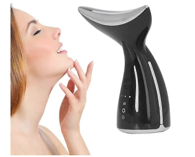 Alt view image 9 of 10 - Ecocleanpath Black Electric Facial Massager with Heat & 3 LED Lights, 3 Modes for Anti-Aging Skin Tightening & Neck Toning