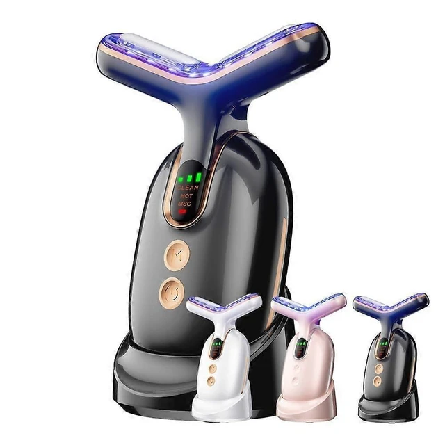 Alt view image 6 of 10 - Ecocleanpath Black Face & Neck Massager - 3-in-1 Lifting & Shaping Skincare Tool with 3 Modes