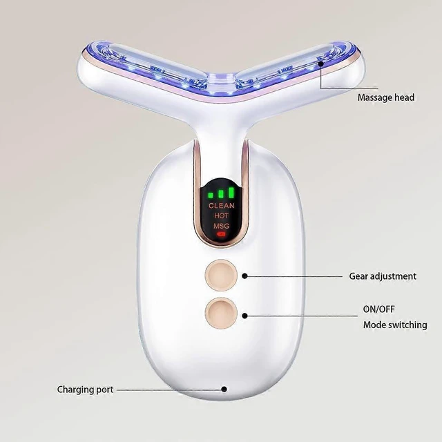Alt view image 8 of 10 - Ecocleanpath Black Face & Neck Massager - 3-in-1 Lifting & Shaping Skincare Tool with 3 Modes