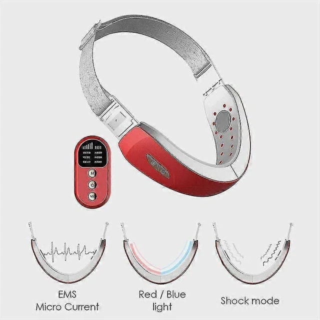 Alt view image 10 of 10 - Ecocleanpath Beauty1108H18 Facial Shaping Massager with Red/Blue Light Therapy & EMS Microcurrent