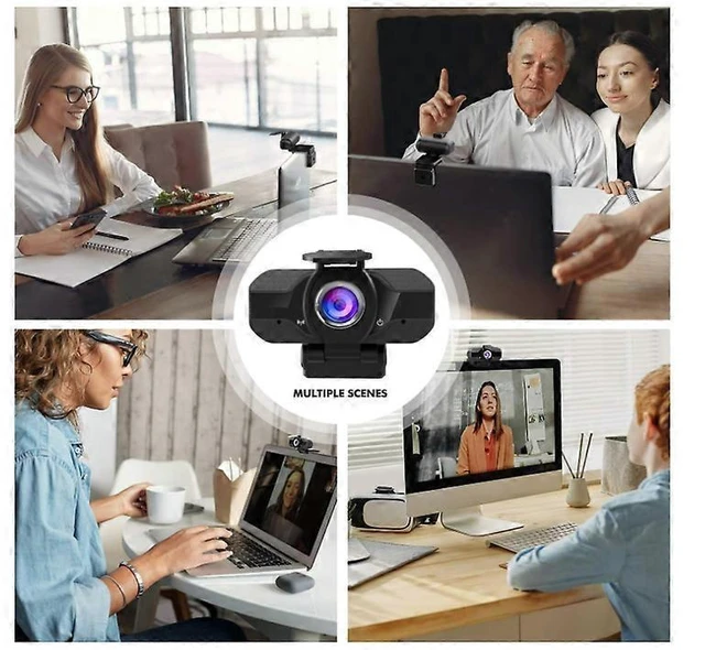 Alt view image 9 of 10 - Ecocleanpath 1080P Webcam with Microphone, Privacy Cover & Tripod - HD Computer Camera for Video Calling & Recording