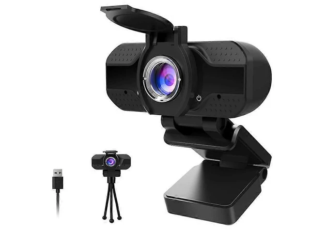 Alt view image 6 of 10 - Ecocleanpath 1080P Webcam with Microphone, Privacy Cover & Tripod - HD Computer Camera for Video Calling & Recording
