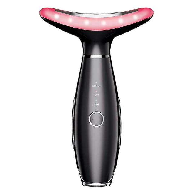 Alt view image 6 of 10 - Ecocleanpath 3-in-1 Rechargeable Face Massager for Double Chin & Skin Care - Black | Vibration & Thermal Therapy