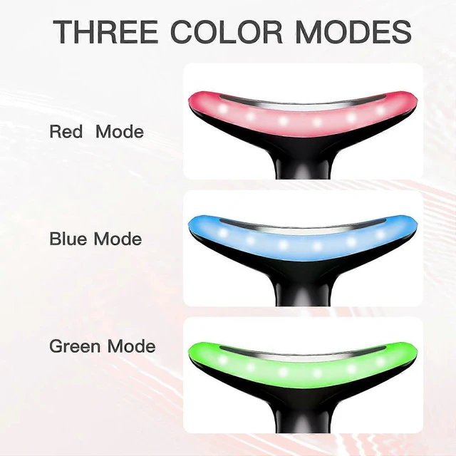 Alt view image 8 of 10 - Ecocleanpath 3-in-1 Rechargeable Face Massager for Double Chin & Skin Care - Black | Vibration & Thermal Therapy