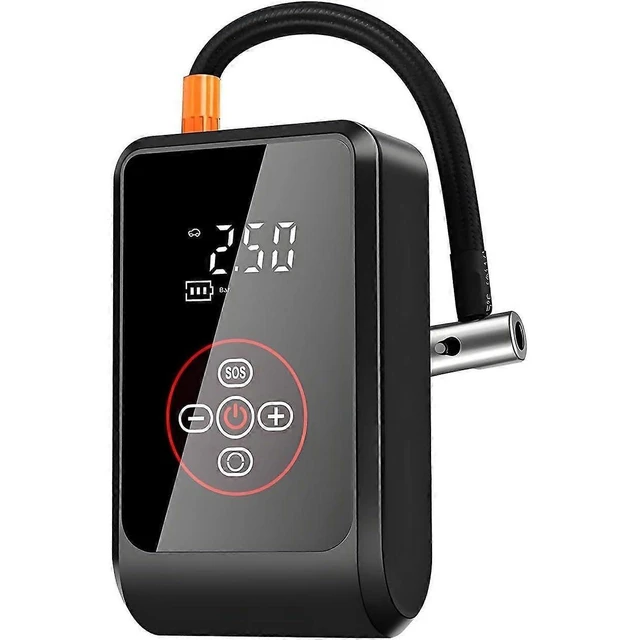 Alt view image 6 of 10 - Ecocleanpath Rechargeable Portable Tire Inflator, 150 PSI Air Compressor for Car, Bike, Ball - Black