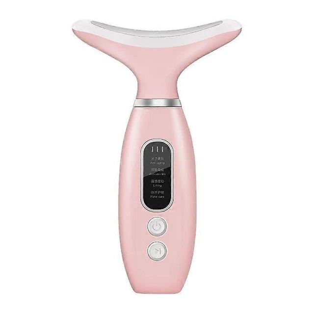 Alt view image 6 of 10 - Ecocleanpath Pink Face & Neck Massager with Heat - Skin Tightening, Lifting & Firming Device for Home & Travel