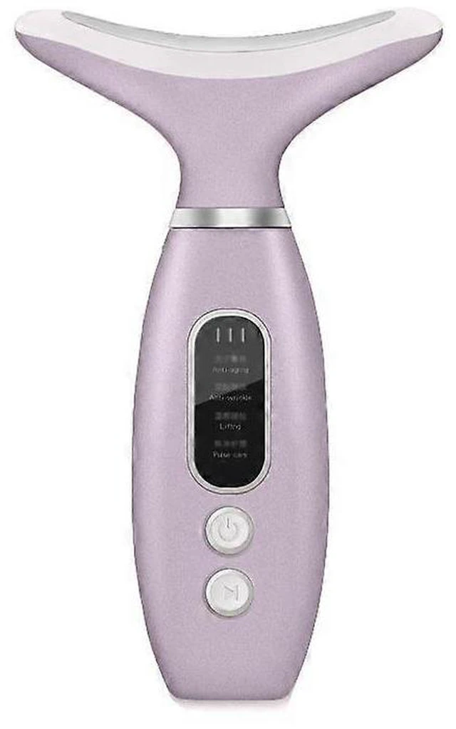 Alt view image 6 of 10 - Ecocleanpath Purple Face & Neck Massager | Skin Tightening & Lifting Device with Heat Therapy for Firming & Toning