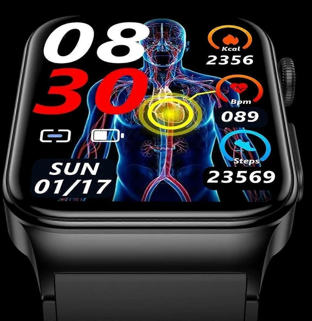 Alt view image 7 of 8 - Ecocleanpath 1.92" Smart Watch with Bluetooth Call, IP67 Waterproof, Heart Rate & Sleep Monitor for Android iOS (Brown)