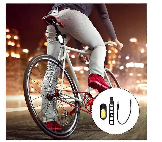 Alt view image 9 of 10 - EcocleanpathUSB Rechargeable Bike Front & Back Warning Light - 5 Modes, Clip-On Safety for Cycling/Dog (Black)
