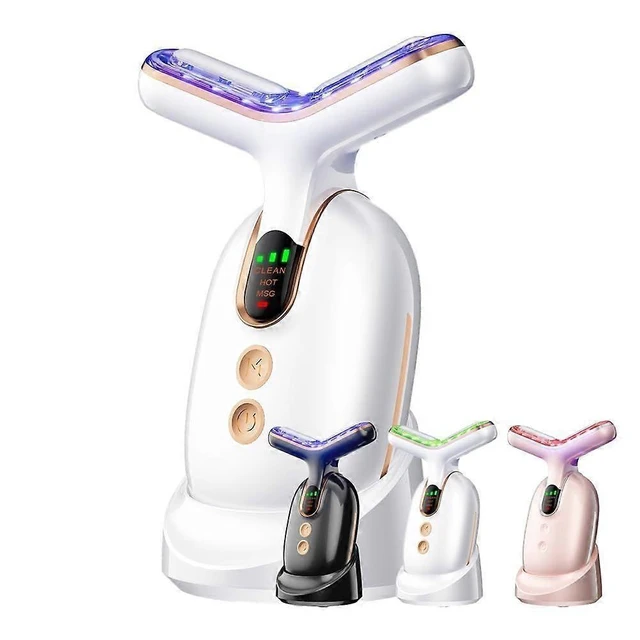 Alt view image 6 of 10 - Ecocleanpath White Face & Neck Massager - 3 Mode Lifting & Shaping Tool for Home Skincare