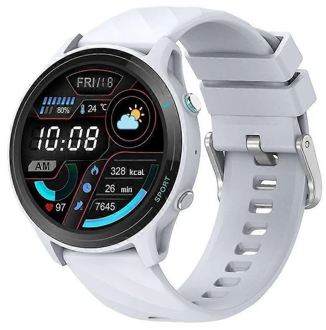 Alt view image 6 of 10 - Ecocleanpath Smart Watch 1.52" Full Touch Screen, IP68 Waterproof, Heart Rate & Sleep Monitor, 123 Sports Modes (Silver)