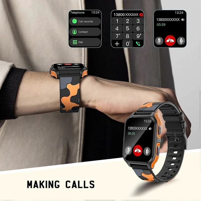 Alt view image 8 of 10 - Ecocleanpath Smart Watch with Call Function, 1.83" HD Display, 100+ Sports Modes, Heart Rate & Sleep Tracker, iOS Android Compatible