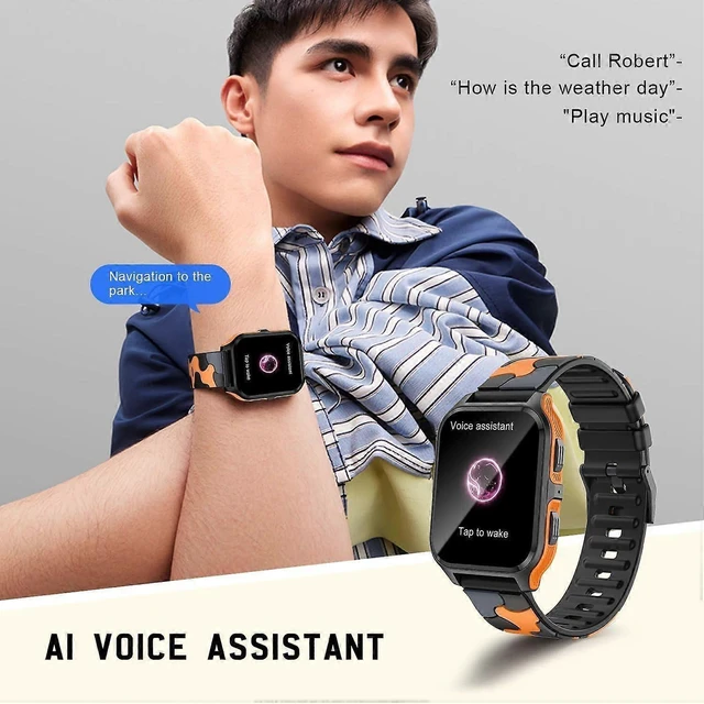 Alt view image 7 of 10 - Ecocleanpath Smart Watch with Call Function, 1.83" HD Display, 100+ Sports Modes, Heart Rate & Sleep Tracker, iOS Android Compatible