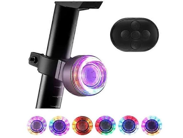 Alt view image 6 of 10 - EcocleanpathSmart Bike Tail Light - 9 Modes, USB Rechargeable, Waterproof Safety Light for Night Riding (Black)