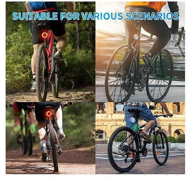 Alt view image 8 of 10 - EcocleanpathSmart Bike Tail Light - 9 Modes, USB Rechargeable, Waterproof Safety Light for Night Riding (Black)