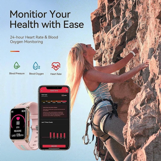 Alt view image 8 of 10 - Ecocleanpath IP68 Waterproof Smart Watch, Fitness Tracker with Heart Rate & Sleep Monitor, 1.57" Custom Screen