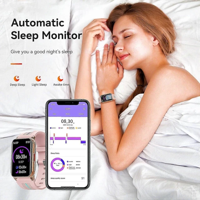 Alt view image 9 of 10 - Ecocleanpath IP68 Waterproof Smart Watch, Fitness Tracker with Heart Rate & Sleep Monitor, 1.57" Custom Screen