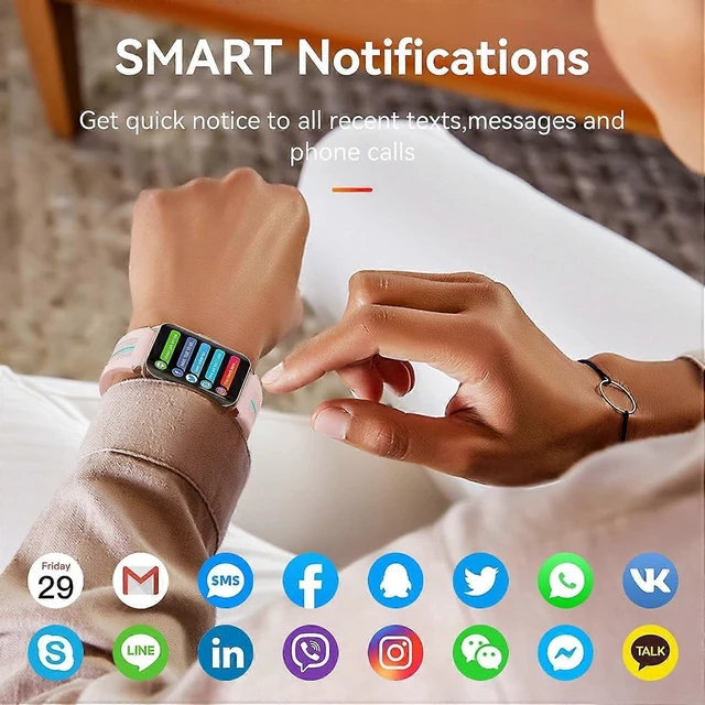 Alt view image 10 of 10 - Ecocleanpath IP68 Waterproof Smart Watch, Fitness Tracker with Heart Rate & Sleep Monitor, 1.57" Custom Screen