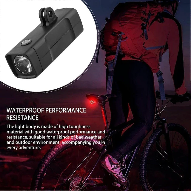 Alt view image 8 of 10 - EcocleanpathRechargeable Bike Light Set, High Brightness Waterproof LED Cycling Lights for Night Riding