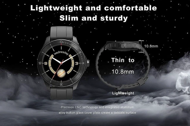 Alt view image 8 of 10 - Ecocleanpath Smart Watch for Men, IP68 Waterproof Fitness Tracker with Alexa, Heart Rate & Sleep Monitor, Black