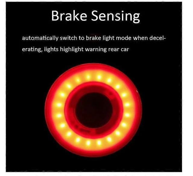 Alt view image 7 of 10 - EcocleanpathSmart Bike Tail Light Rechargeable, Auto On/Off & Brake Sensor, IPX6 Waterproof LED Bicycle Rear Light (Black)