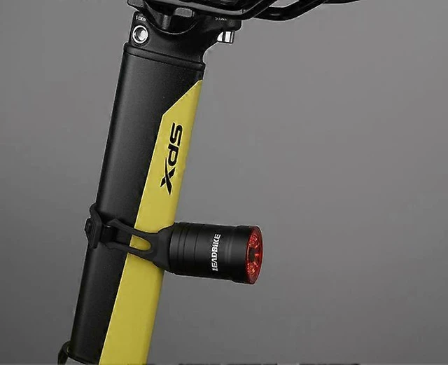 Alt view image 10 of 10 - EcocleanpathSmart Brake Sensing LED Bike Tail Light - USB Rechargeable Black Safety Light for Cycling