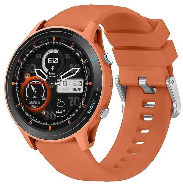 Alt view image 6 of 10 - Ecocleanpath Smart Watch 1.52" Full Touch, IP68 Waterproof, Heart Rate & Sleep Monitor, 123 Sports Modes (Orange)