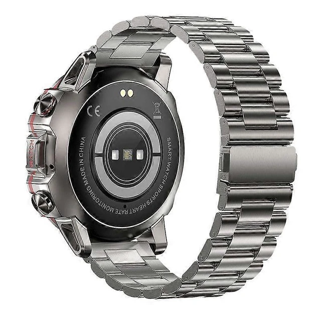 Alt view image 7 of 10 - Ecocleanpath Military Smart Watch for Men: Bluetooth Calling, 50+ Sports Modes, 1.43" AMOLED, 400mAh Battery, Silver