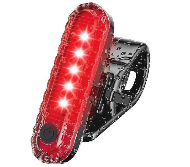 Alt view image 6 of 10 - EcocleanpathUSB Rechargeable Bike Tail Light, 500 Lumens Super Bright, 4 Modes Waterproof Cycling Safety Light (Black)
