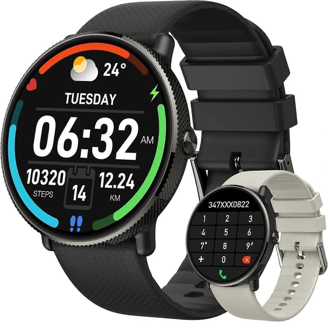 Alt view image 6 of 10 - Ecocleanpath Smart Watch for Men & Women: 1.43" AMOLED, Call Function, 112 Sports Modes, Heart Rate & Sleep Monitor