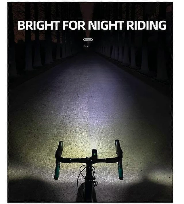 Alt view image 7 of 10 - EcocleanpathUSB Rechargeable LED Bike Light, 250 Lumens Smart Front Light, Waterproof for Mountain & Road Cycling (Black)