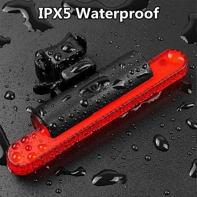 Alt view image 6 of 10 - EcocleanpathUSB-C Rechargeable Bike Tail Light, 4 Modes IPX5 Waterproof LED Bicycle Rear Safety Light - Black