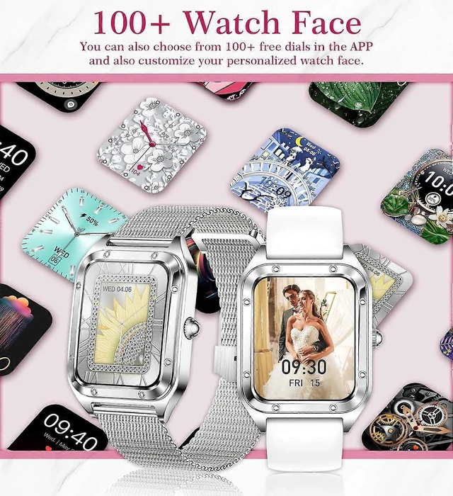 Alt view image 8 of 10 - Ecocleanpath Android iPhone Smart Watch - 1.6" Fitness Tracker, IP67 Waterproof, Call & Heart Rate Monitor