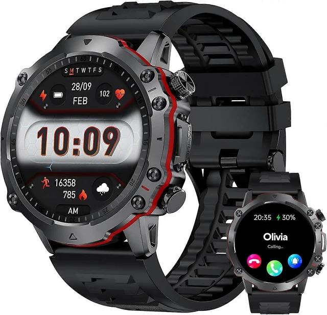 Alt view image 6 of 10 - Ecocleanpath Smart Watch 1.43" AMOLED, Waterproof Fitness Tracker with Heart Rate, Blood Pressure & 100+ Sports Modes