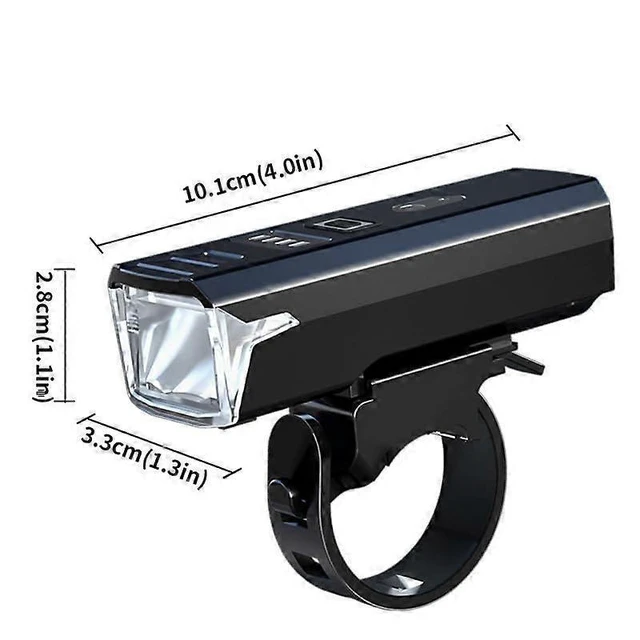 Alt view image 7 of 10 - EcocleanpathUSB Rechargeable Waterproof Bike Light Set, 5H Runtime for Night Riding Safety (Black)